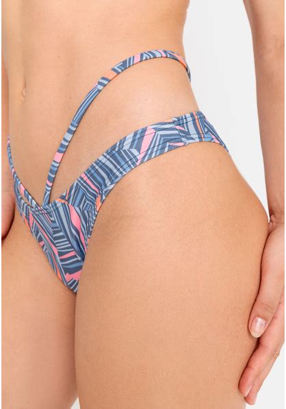 LSCN By LASCANA Bikini Hose Lisa Blau Bedruckt
