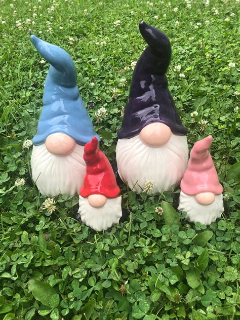 Sale Paint Your Own Gnome Ceramic Pottery Bisque Craft Kit Etsy