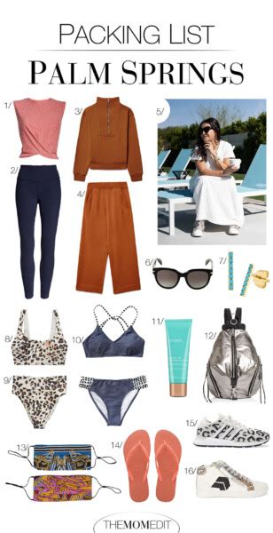 Palm Springs Packing List For A Low Key Isolated Vacay The Mom Edit