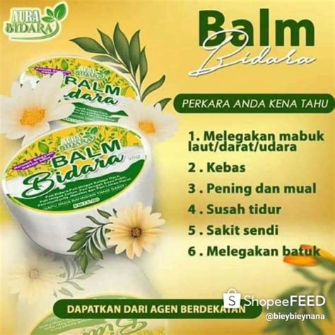 Balm Bidara Minyak Panas Bidara Shopee Malaysia