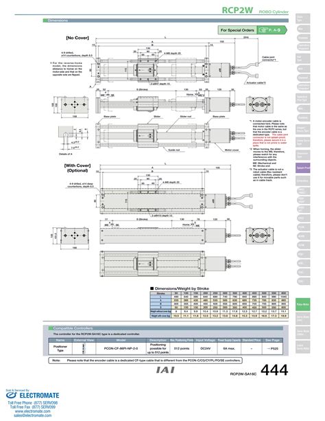 Iai Rcp2 W Sa16c Specsheet PDF