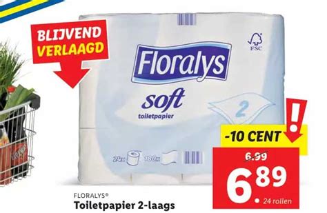 Floralys Toiletpapier Laags Aanbieding Bij Lidl Folders Nl