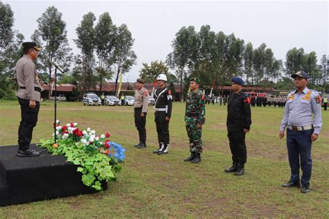 Polres Siantar Gelar Apel Pasukan Pengamanan Pemilu