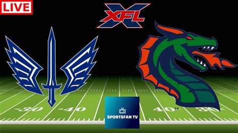 Seattle Sea Dragons Vs St Louis Battlehawks Xfl Football Live Game Cast