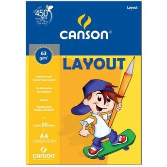 Papel Canson Escolar Layout A G Pacote Folhas Submarino