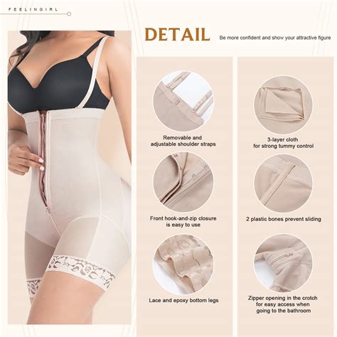 Feelingirl Shapewear For Women Seamless Firm Triple Control Faja Plus