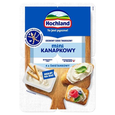 Hochland Kremowy serek twarogowy mini kanapkowy śmietankowy 120 g 4 x