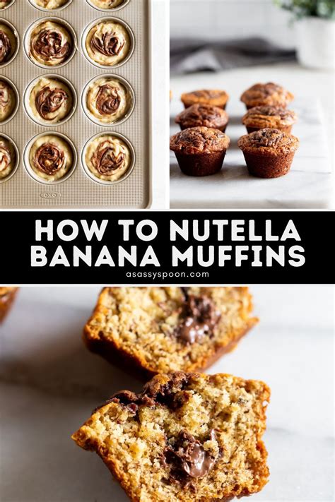 Super Moist Nutella Stuffed Banana Muffins Banana Nutella Muffins