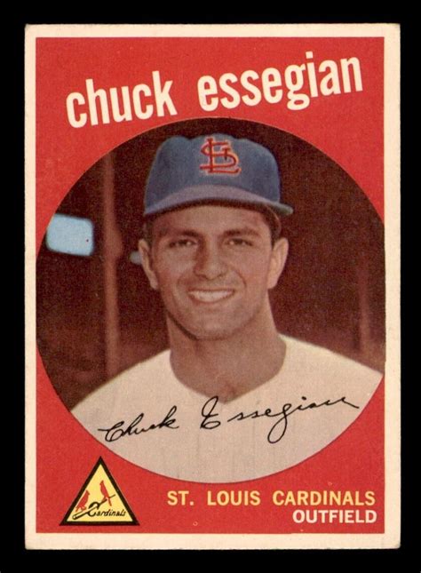 Topps Baseball Chuck Essegian Vg Ex E Ebay