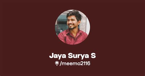 Jaya Surya S Instagram Linktree