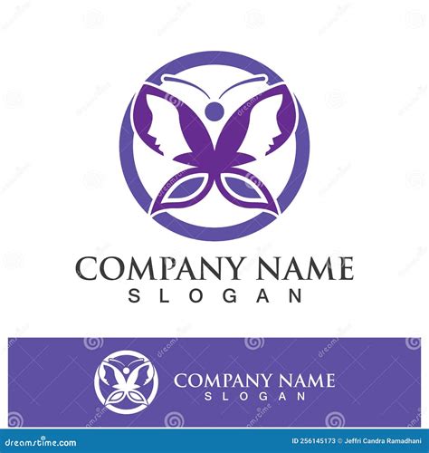 Butterfly Logo Template Icon Design Stock Vector Illustration Of