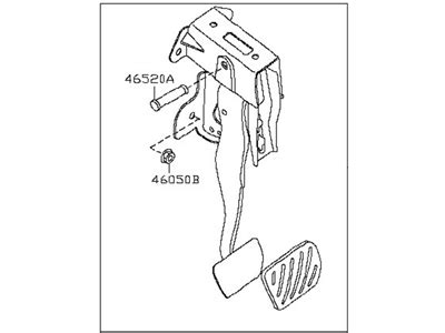 Genuine Nissan Sentra Brake Pedal