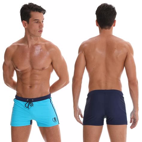 Купить Плавание Hot Swimwear Mens Breathable Swimsuits Man Swim Trunks Boxer Briefs Sunga Swim