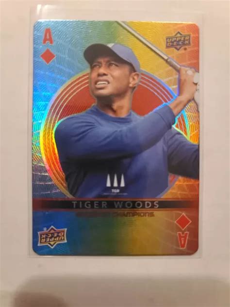 Carte Jouer Ud Goodwin Champions Tiger Woods Sp Ace Of Diamonds