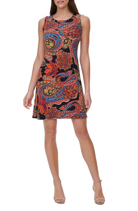 Tommy Hilfiger Paisley Sleeveless Sheath Dress Nordstrom Rack