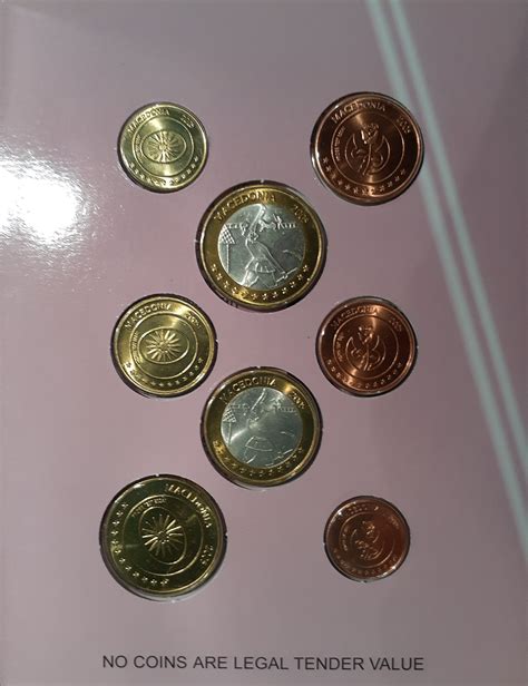 Cent Prove Prova Probe Test Essai Euro Coin North Macedonia