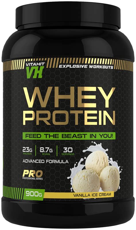 VITAHIT/Whey Protein Протеин 450г / ваниль — купить в интернет-магазине ...