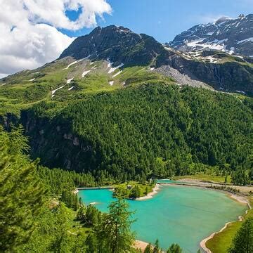 Chemin de fer rhétique dans les paysages de lAlbula et de la Bernina