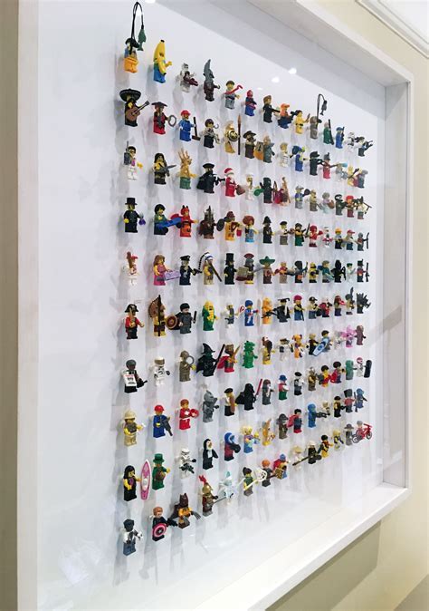 A Treasured Collection Of Lego Minifigures Framed By For Arts Sake