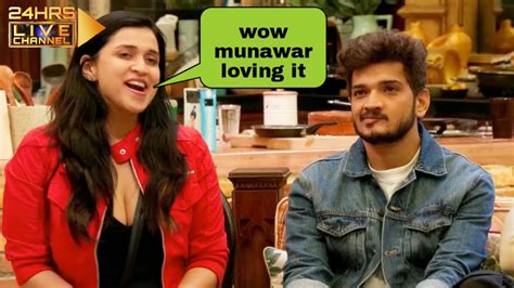 Bigg Boss Live Munawar Faruqui Ke Sath Mannara Chopra Hai Bahut