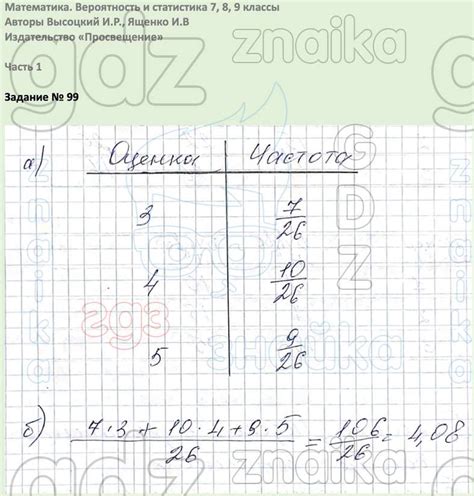 Вероятность и статистика 7, 8, 9 классы Высоцкий, Ященко, Решение ...