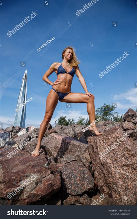 Beautiful Girl Sex Fitness Blonde Posing Stock Photo Shutterstock