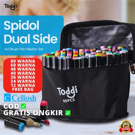 Jual Spidol Stabilo 12 24 30 36 40 48 60 80 Warna Dual Side Fine Art