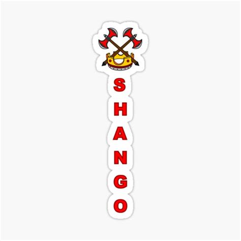 "Shango Vertical" Sticker for Sale by Korvus78 | Redbubble