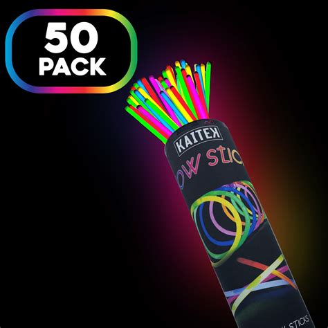 Kaitek Glow Stick Party Favors For Halloween Neon Theme Party Glow In