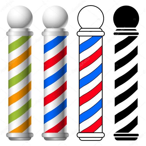 Barber Shop Pole Stock Vector Kchungtw