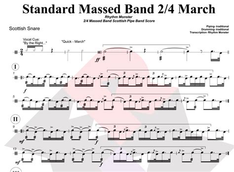 Scottish Drum Notation Musescore