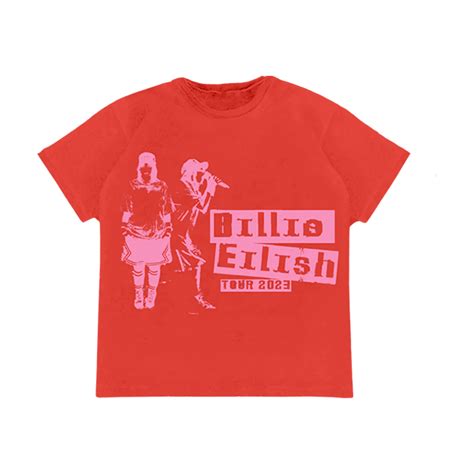 Headline Red Tour T Shirt Billie Eilish