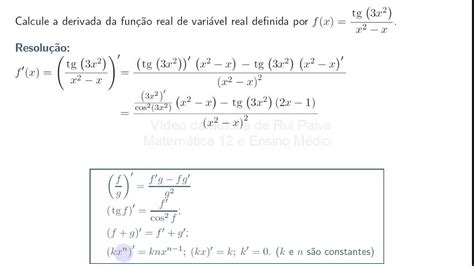 Trigonometria Exercício 11 1 E Da Aula 11 Derivadas Trigonométricas