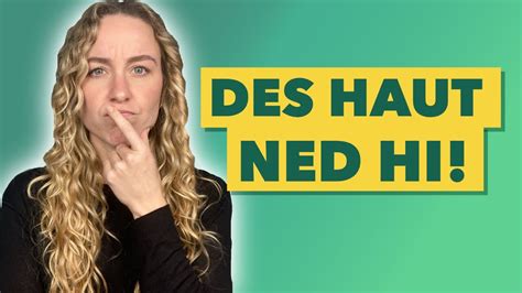 Redewendungen mit haun im Dialekt 5 typische Ausdrücke YouTube