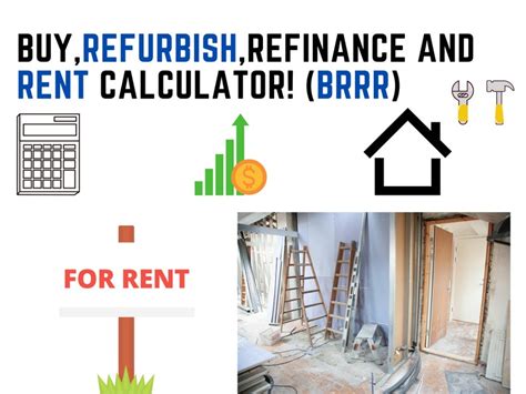 Buy Refurbish Refinance Rent Calculator Brrr Property Etsy