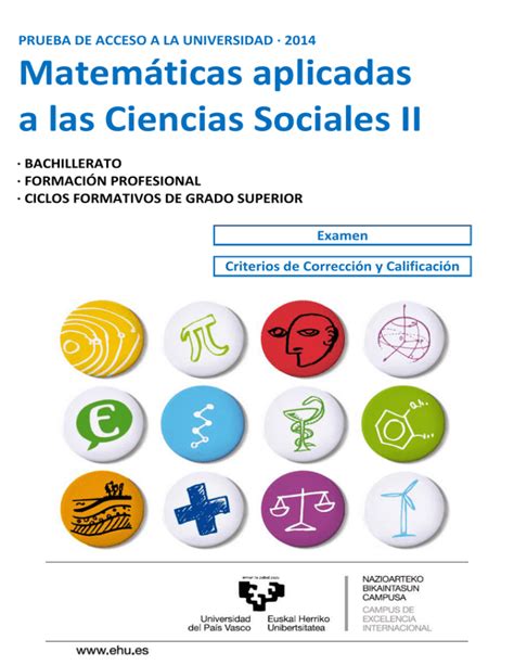 Matem Ticas Aplicadas A Las Ciencias Sociales Ii