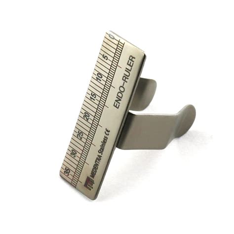 Dental Finger Ruler And Endo Gauge For Endodontic Measurements In