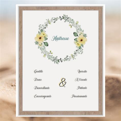 A Wedding Program With Flowers On The Front And Back Cover Sitting In