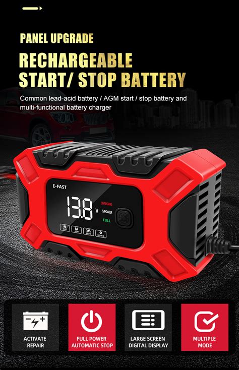 Hot Sell Original Tk300 Automatic Intelligent Lead Acid Portable Car Battery Charger 12v 6a With