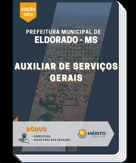 Apostila Auxiliar De Servi Os Gerais Prefeitura De Eldorado Ms M Rito