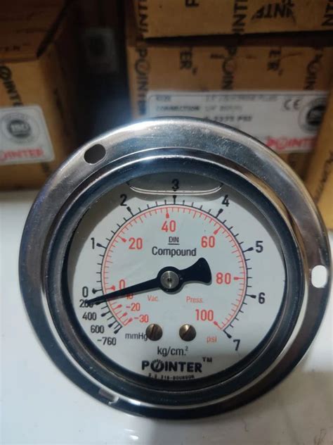 Inch Mm Compound Pressure Gauge To Bar To Psi At Rs