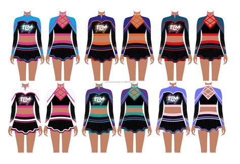 Hot Designs Cheerleading Uniforms Mock Up - Buy Cheerleading Uniforms ...