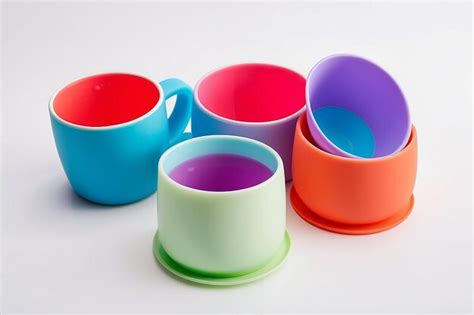 Premium Photo Close Up Photography Of 3 Pieces Of Colorful Cup With