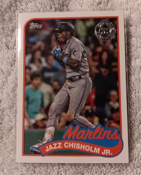 2024 TOPPS BASEBALL 1989 35th 89B 5 Jazz Chisholm Jr Miami Marlins