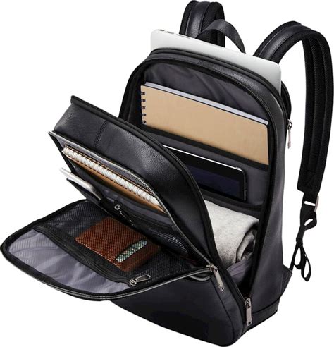 Best Buy Samsonite Classic Leather Slim Backpack For 141 Laptop