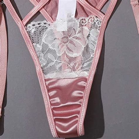 Night Wear Women Under G String Sexy Sleepwear Lingerie G String Garter Thong Lace Underwear