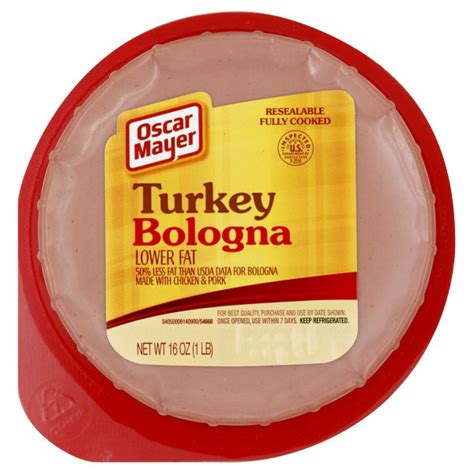 Oscar Mayer Bologna Turkey Lower Fat Sliced