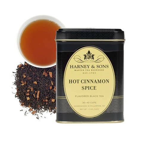 Tea Tin Harney Sons Decaf Hot Cinnamon Tea 50 Sachets No Sugar Just Spicy Goodness