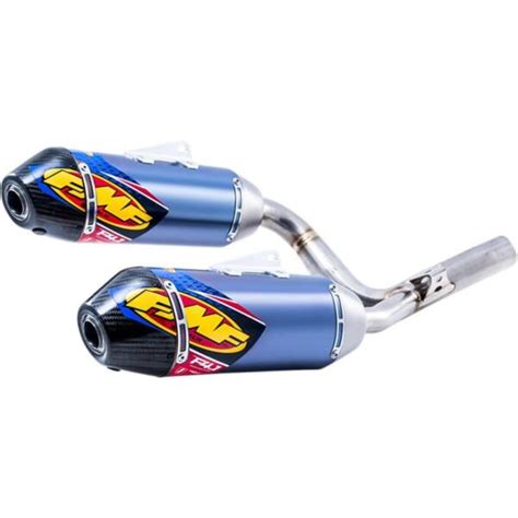 Fmf Racing 041550 Factory 4 1 Rct Dual Slip Ons Blue Anodized Titanium Muffler Carbon