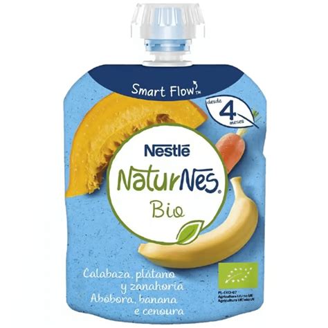 NATURNES Bio Fruta Abóbora Banana Cenoura 4meses NESTLÉ Nutripédia